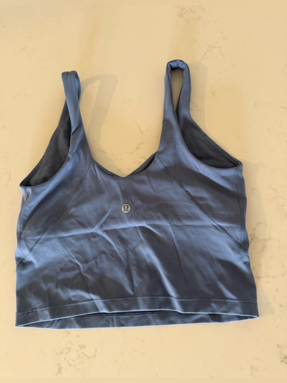 Lululemon Align Cropped Women’s Tank; dusk-blue/denim color - Picture 2 of 5